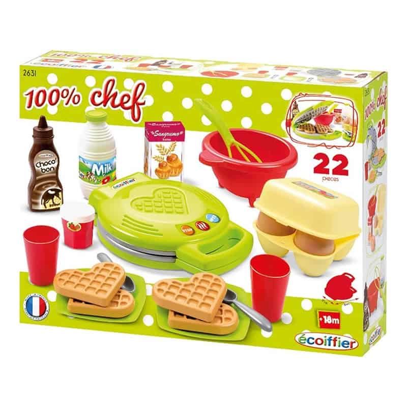 100% Chef Wafelijzer-set (22-delig)