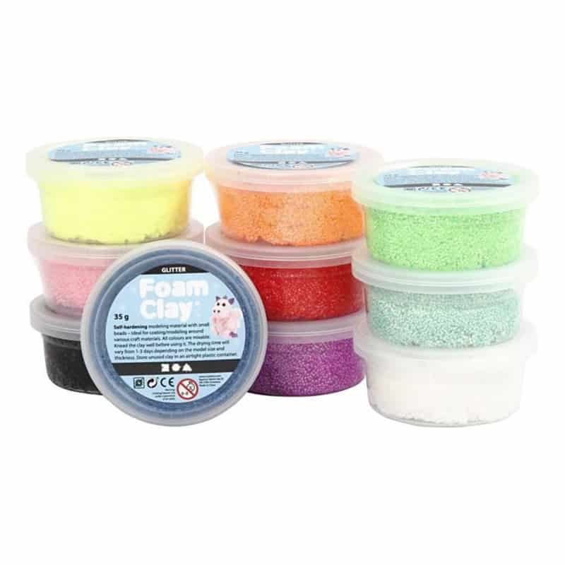 Foam Clay glitter (10x35gr) - Afbeelding 2