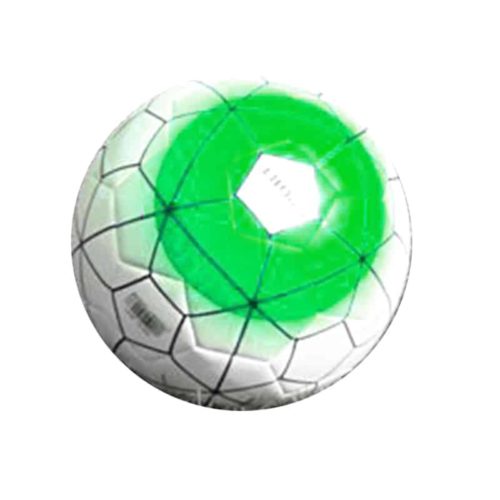 Voetbal (size 5) in PU wit/groen