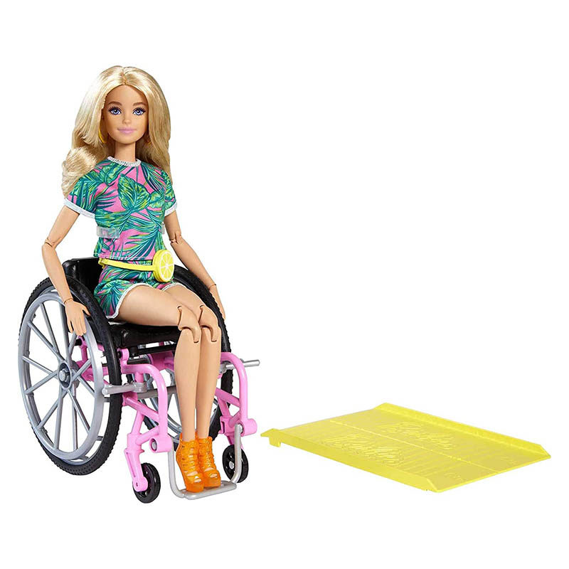 Barbie Fashionista met rolstoel (pop 165)