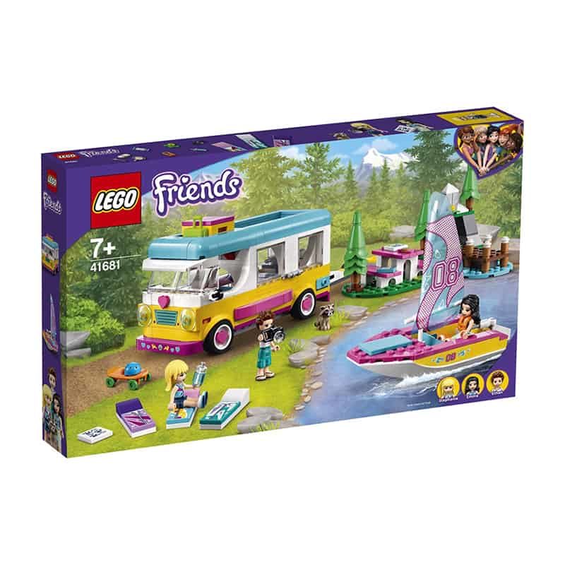 Lego Friends Boscamper met zeilboot