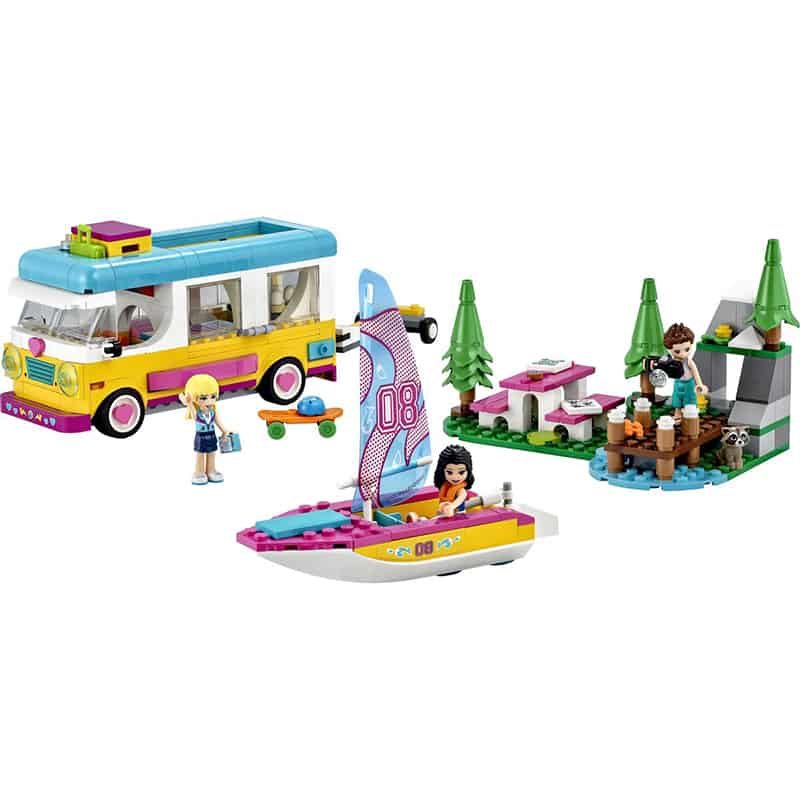 Lego Friends Boscamper met zeilboot - Afbeelding 2