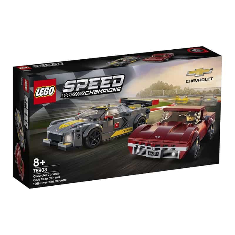 Lego City Speed Champions Chevrolet Corvette C8.Race Race and 1968 Corvette