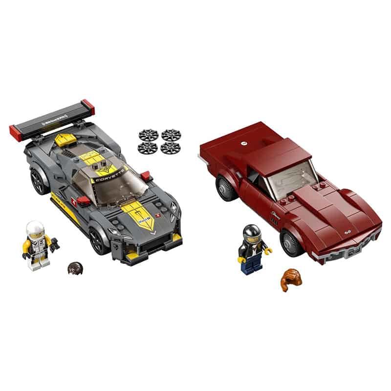 Lego City Speed Champions Chevrolet Corvette C8.Race Race and 1968 Corvette - Afbeelding 2
