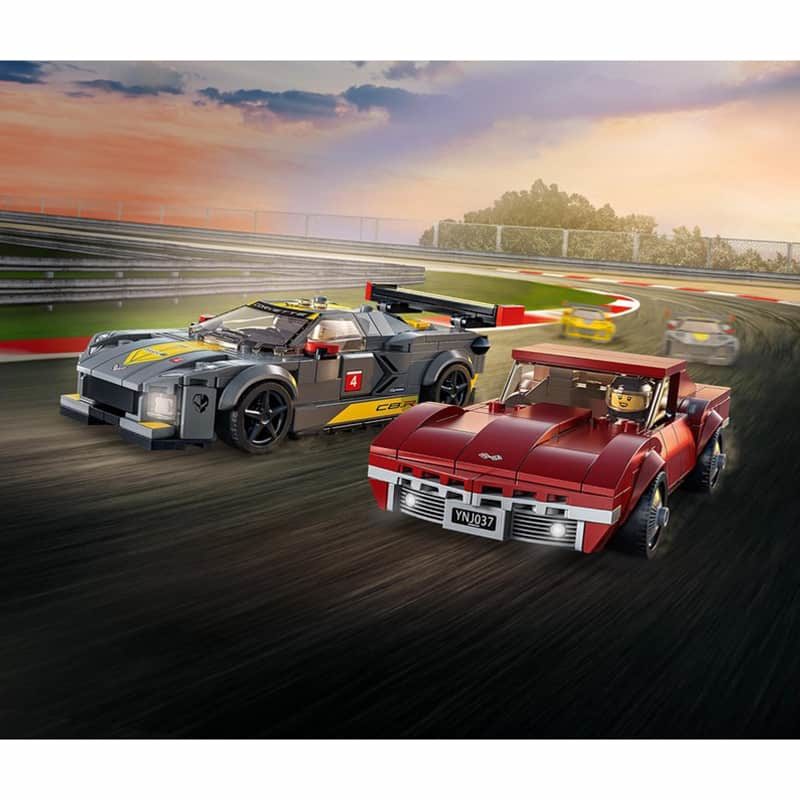 Lego City Speed Champions Chevrolet Corvette C8.Race Race and 1968 Corvette - Afbeelding 5