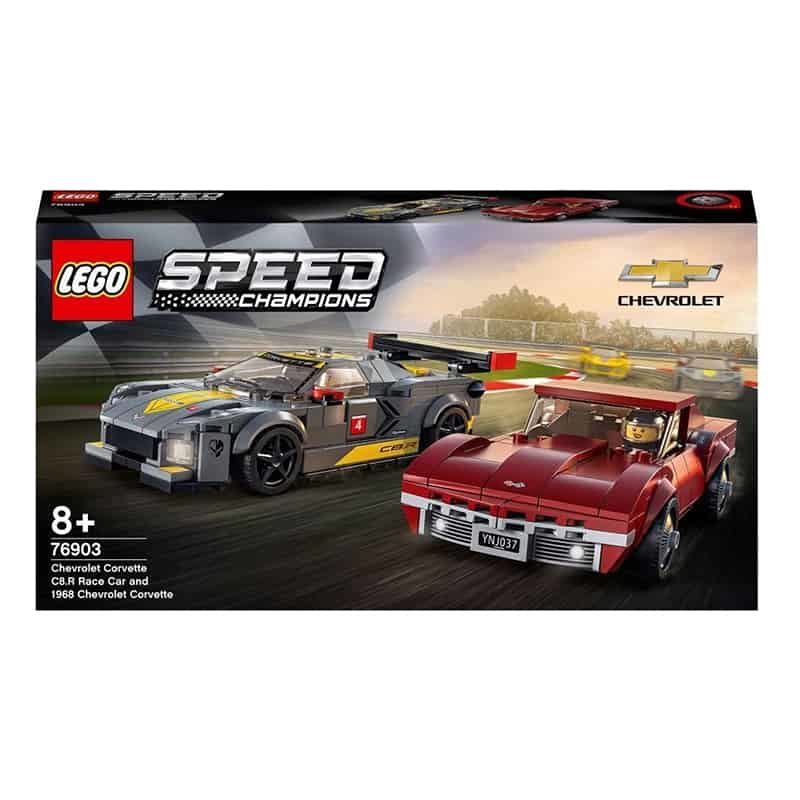 Lego City Speed Champions Chevrolet Corvette C8.Race Race and 1968 Corvette - Afbeelding 4