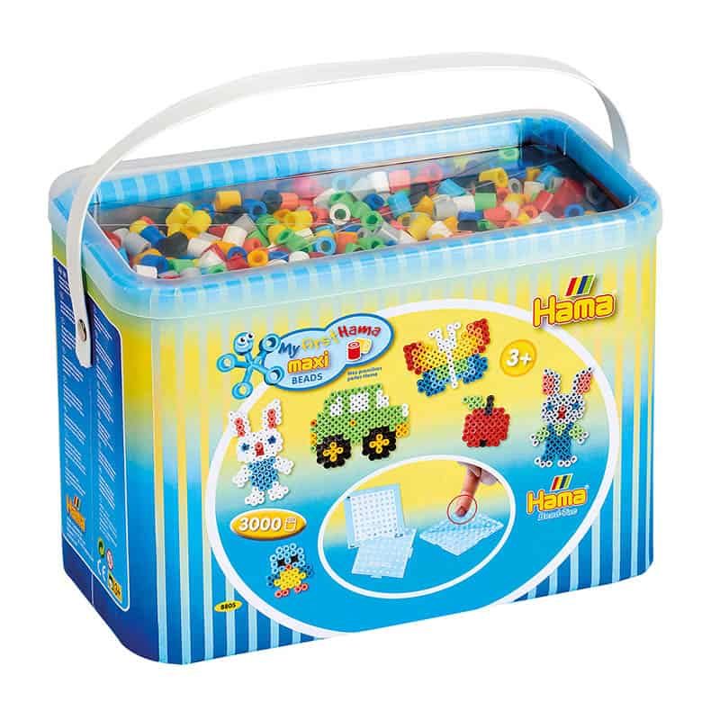 Hama Maxi Parels 3000, 3 pinborden, Konijn transparant