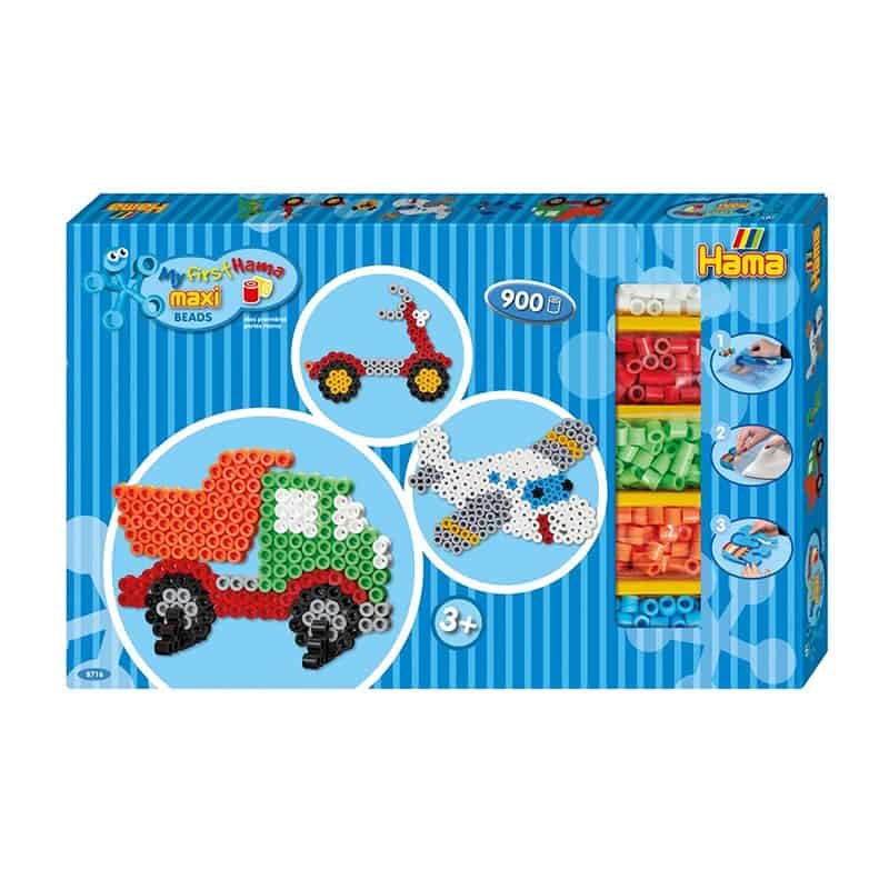 Hama Maxi Parels 900, 2 pinborden, Vliegtuig transparant