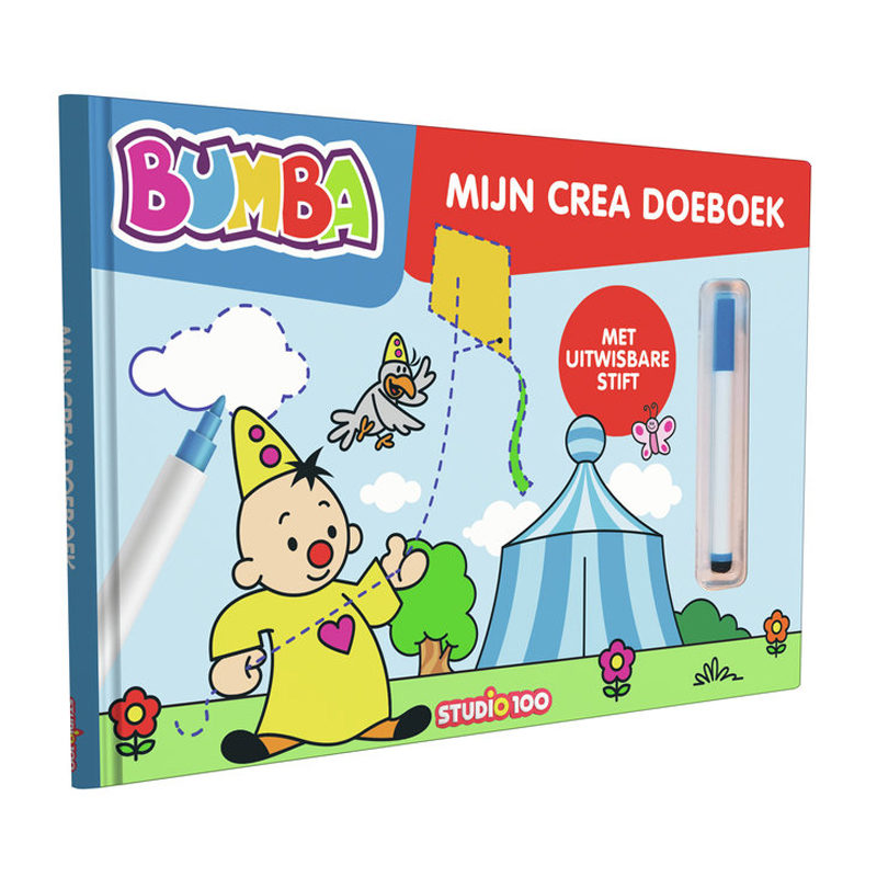 Bumba Kartonboek met stift 'Mijn Crea doeboek'