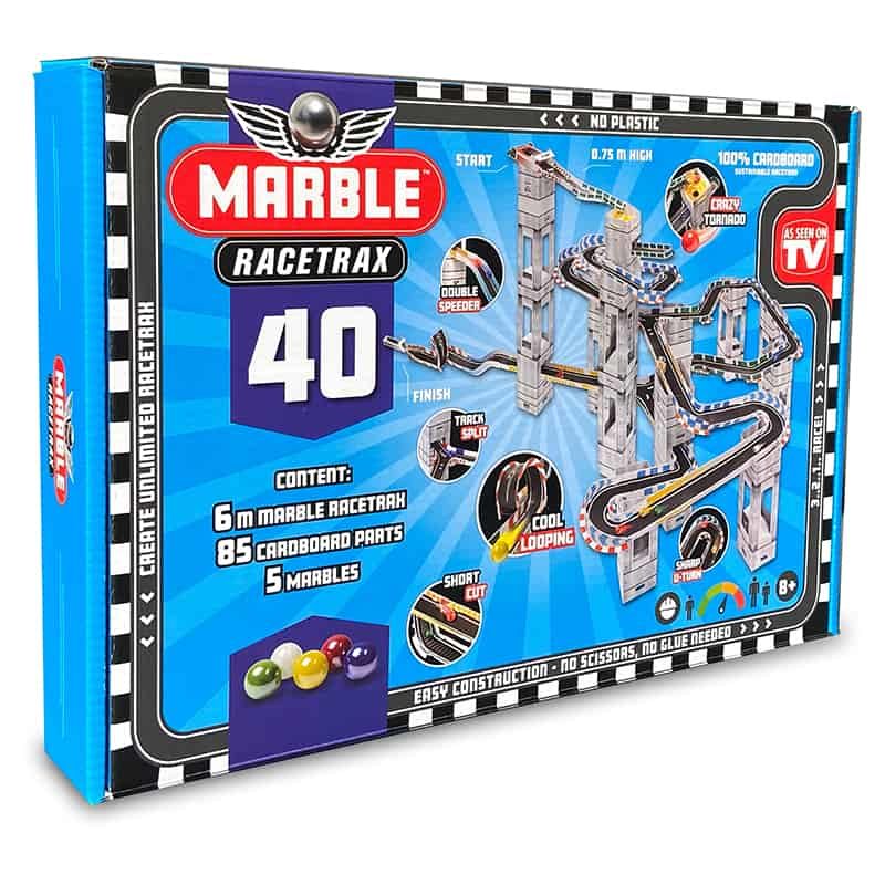 Marble Knikkerbaan RaceTrax (40 stuks)