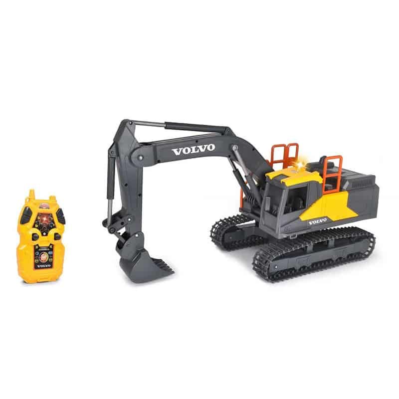 Dickie Graafmachine (60cm) RC Volvo grijs-geel