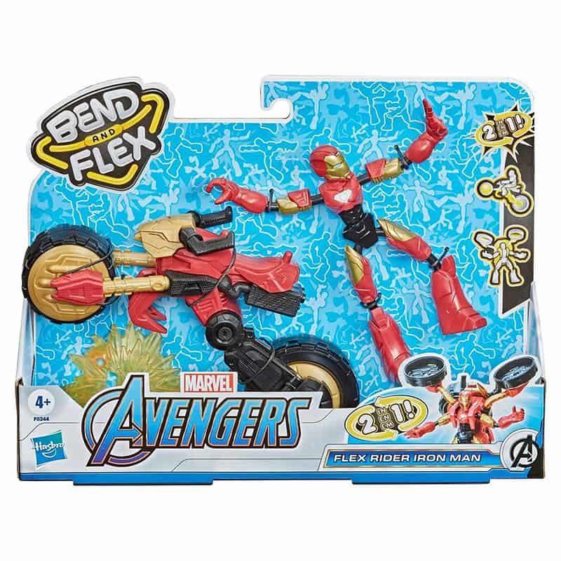 Avengers Bend & Flex Rider Iron Man - Afbeelding 2