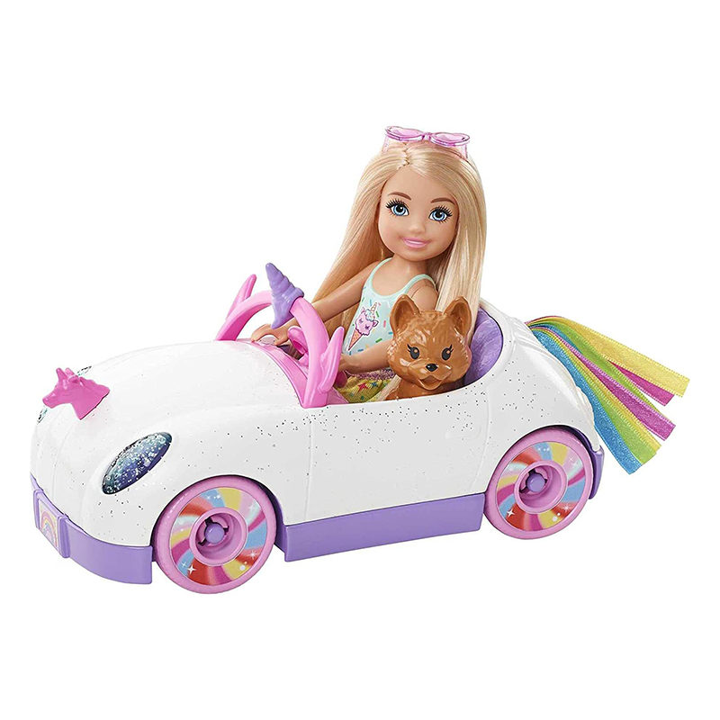 Barbie Chelsea pop en auto