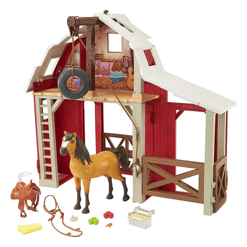 Spirit ongetemd met schuur playset