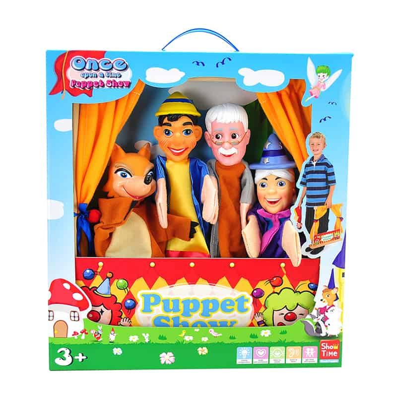 Poppentheater set 4 medium handpoppen Pinokkio