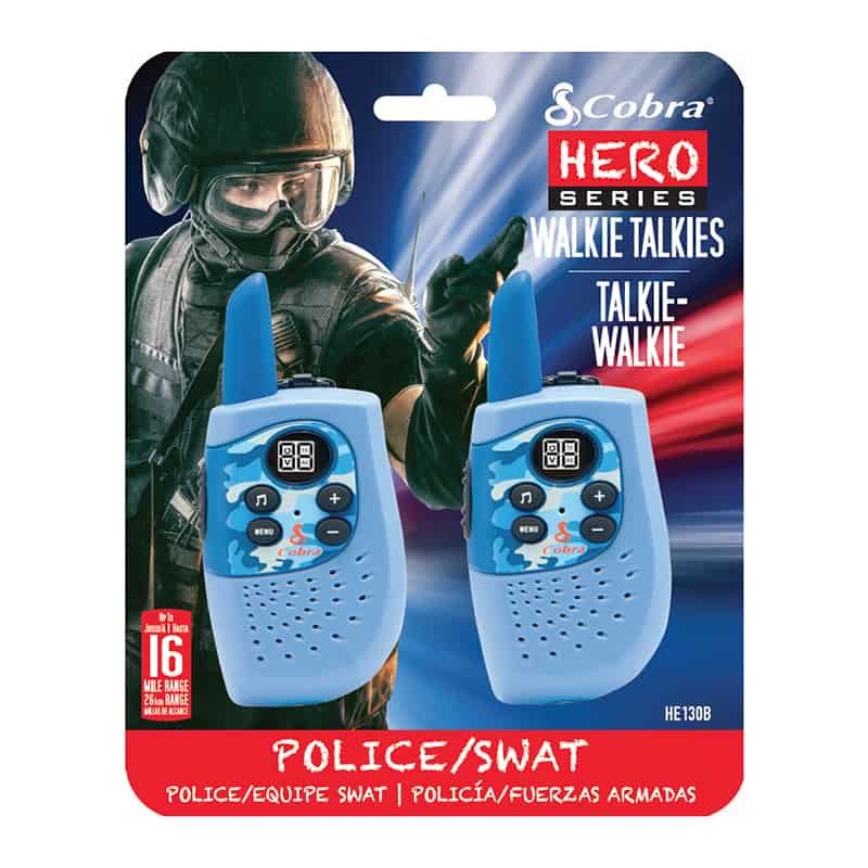 Cobra Walkie talkie Hero Police & Swat (2-pack) blauw