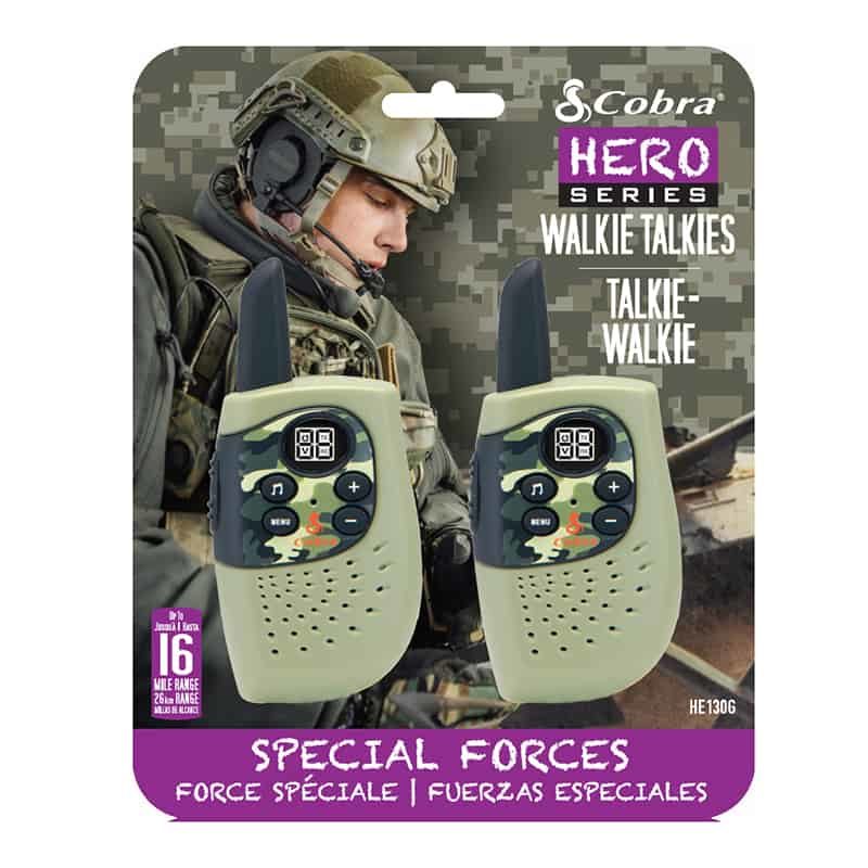 Cobra Walkie talkie Hero Special forces (2-pack) groen