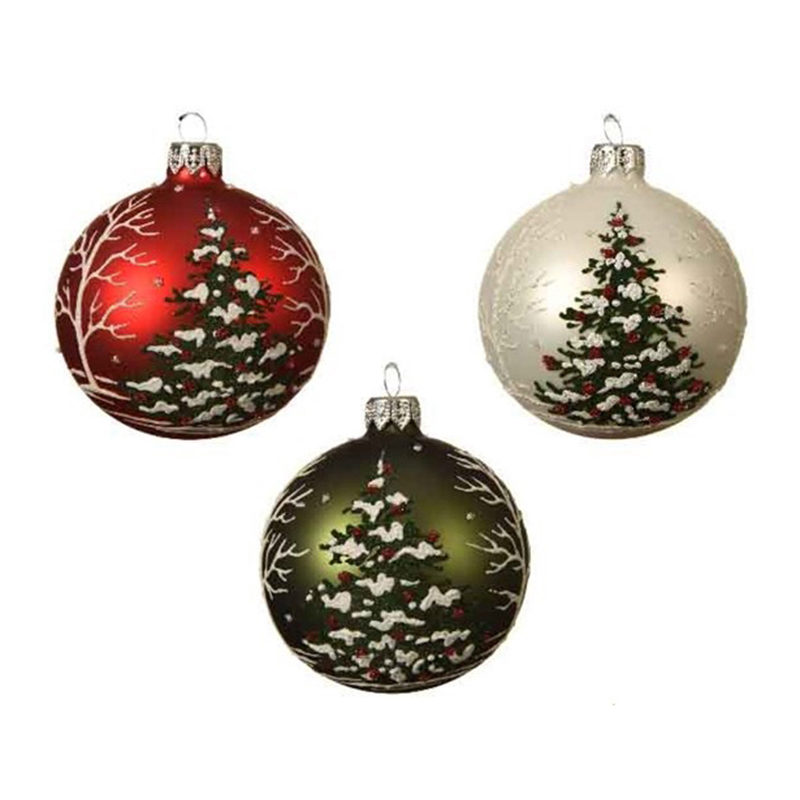 Kerstbal glas boom