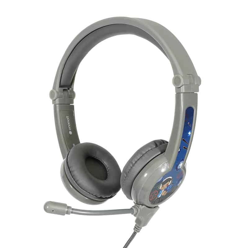 Buddyphones on ear gaming met microfoon - grijs