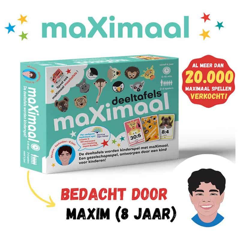 Maximaal Deeltafels (deelsommen) gezelschapsspel