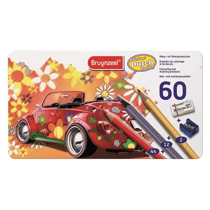 Bruynzeel Kleurpotloden super sixties beetle (60 stuks) - Afbeelding 2