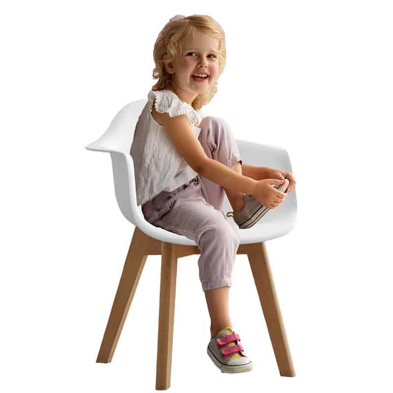 Kinderstoel met armsteun zwart - Afbeelding 2