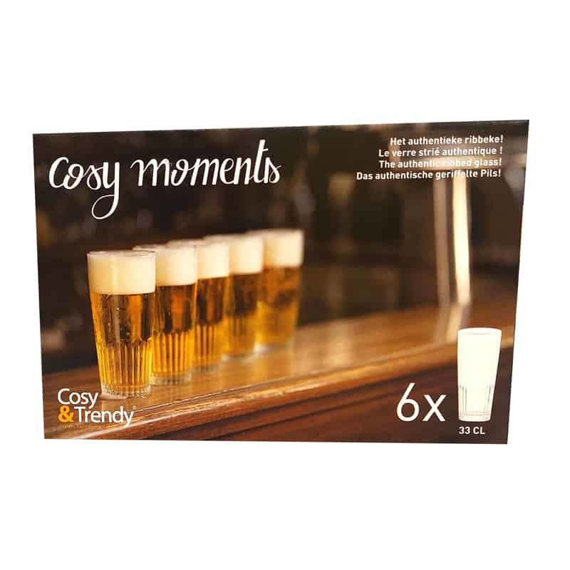 Cosy & Trendy set bierglazen - 6 stuks - Afbeelding 2