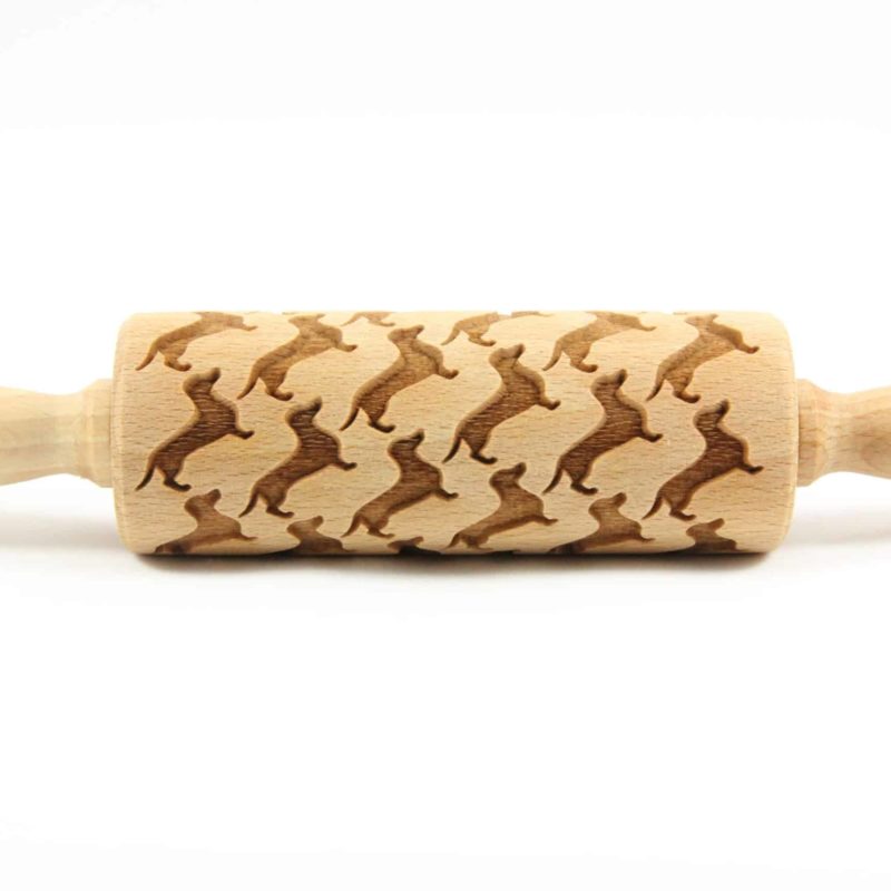 Folkroll deegrol (23cm) hout - Hond