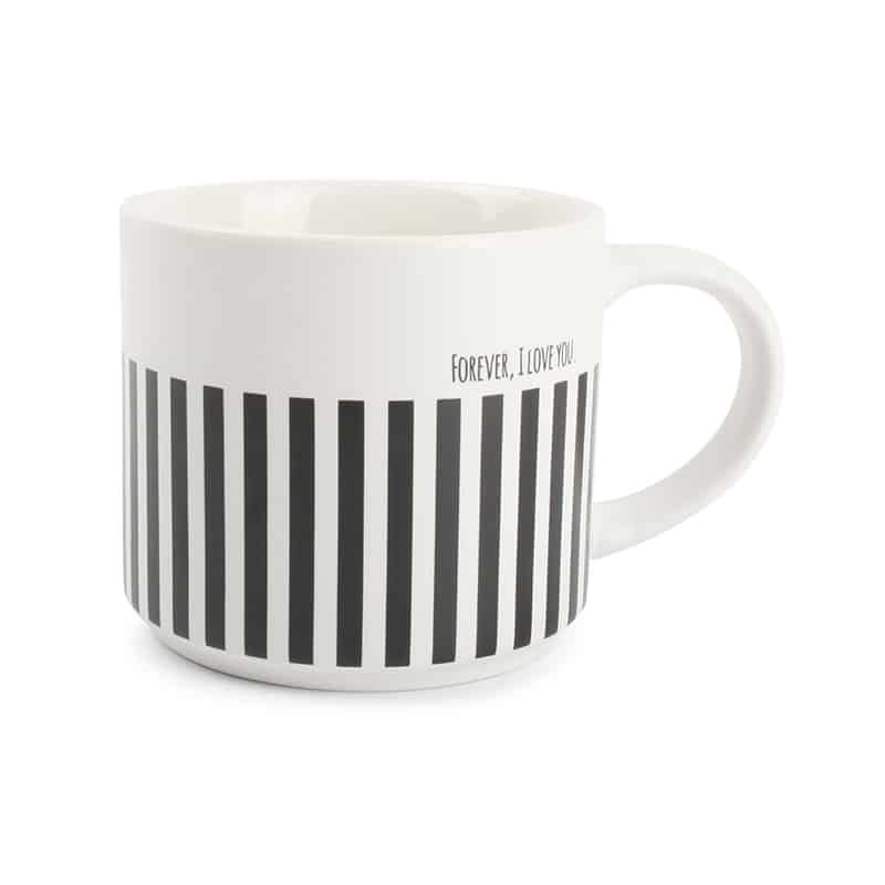 Beker streepjes Amor 75cl.