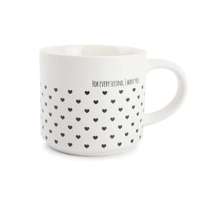 Beker hartjes Amor 46cl.