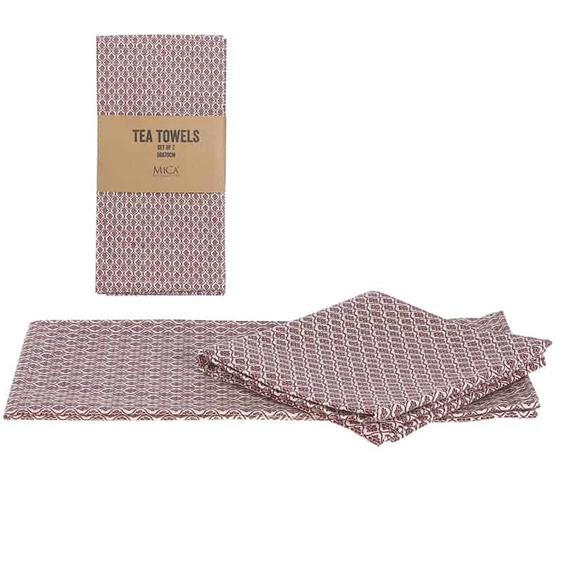 Eadhi theedoek bruin - 2 stuks