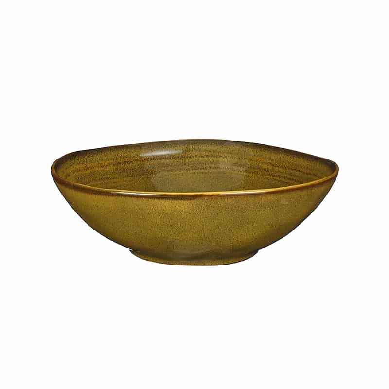 Tabo schaal (ø20x6,5cm) oker