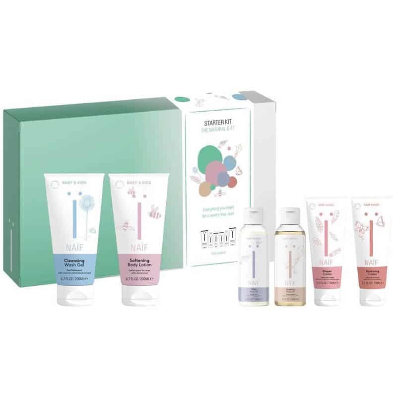 Naïf Starterkit - Natuurlijke verzorgingsset baby (6 producten in cadeauset)