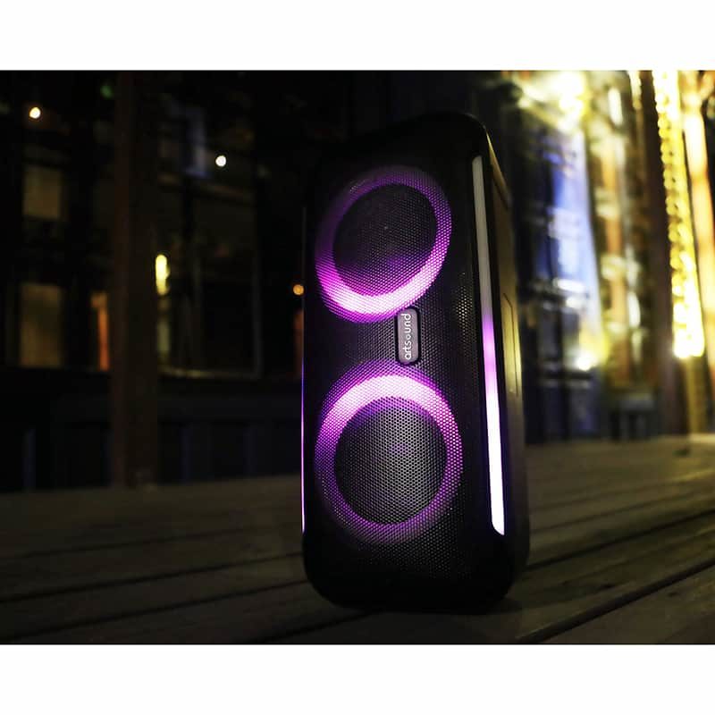 Artsound lightbeats large portable zwart speaker - Afbeelding 4