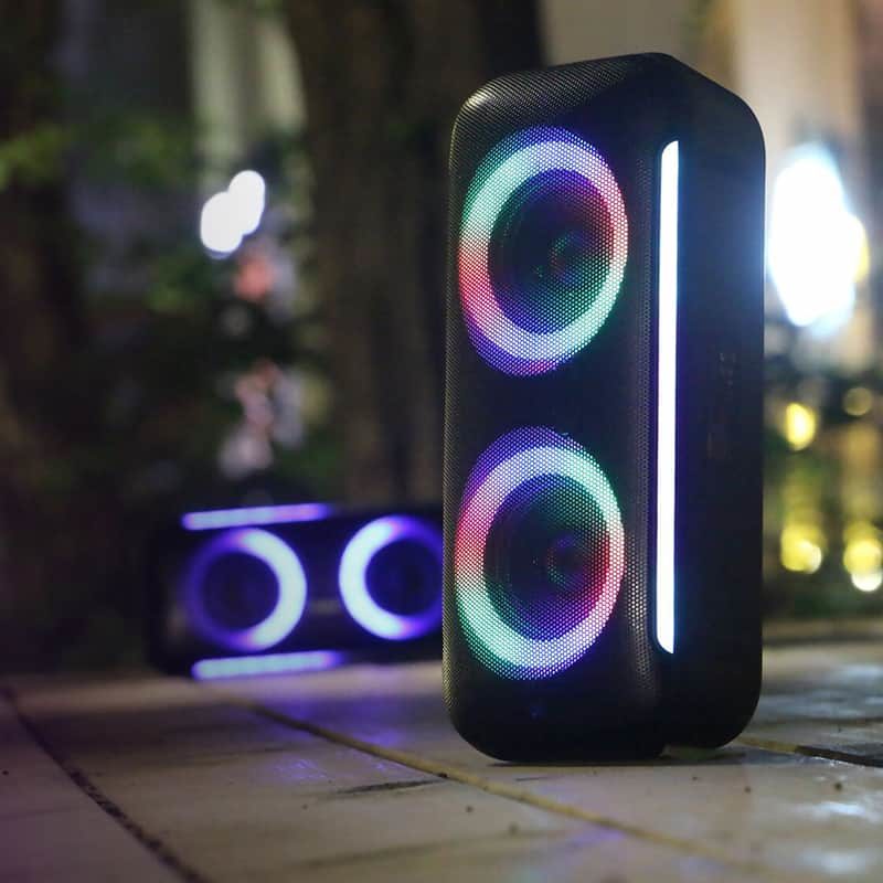 Artsound lightbeats large portable zwart speaker - Afbeelding 2