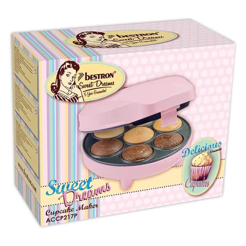 Bestron Cupcakemaker (700W) roze - Afbeelding 5