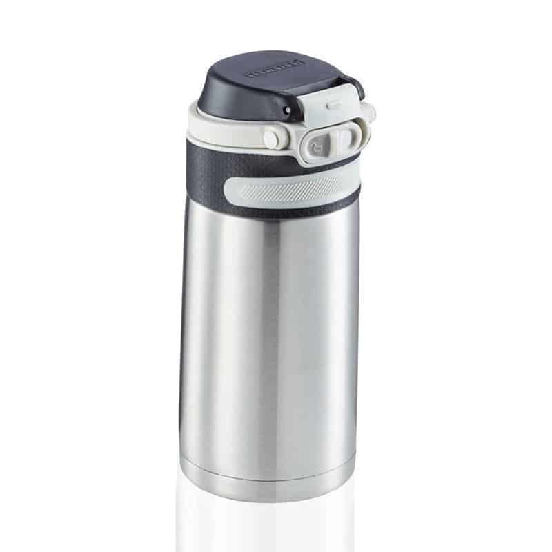 Leifheit Isolatiebeker flip (350ml) zilver