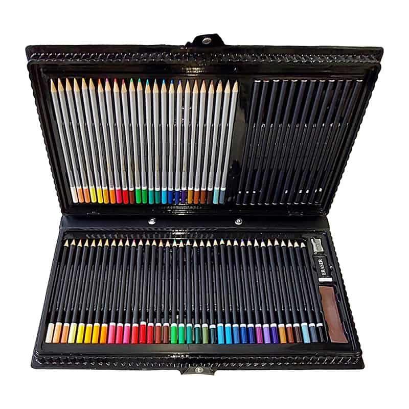 Art kleurbox (slijper, 36 kleurpotloden, 24 verfpotloden ,12 tekenpotloden)