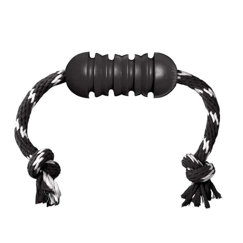 Kong Extreme Dental w/rope (M) zwart