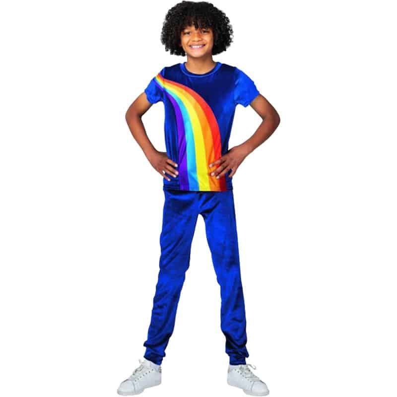 K3 verkleedpak 'Regenboog' (3-8 j) blauw