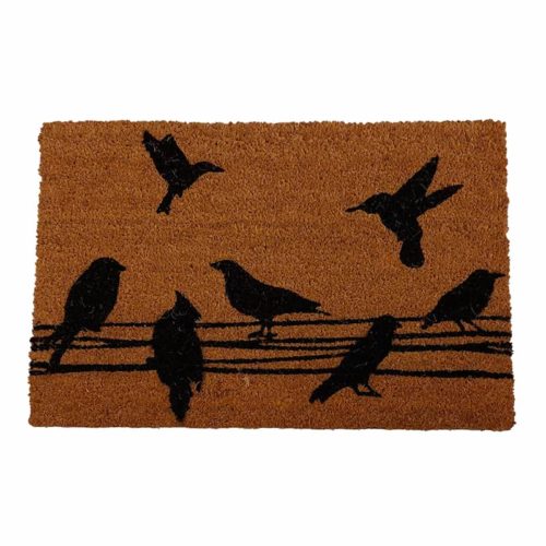 Mat kokosvezel 40x60cm 'Vogels' met pvc onderaan