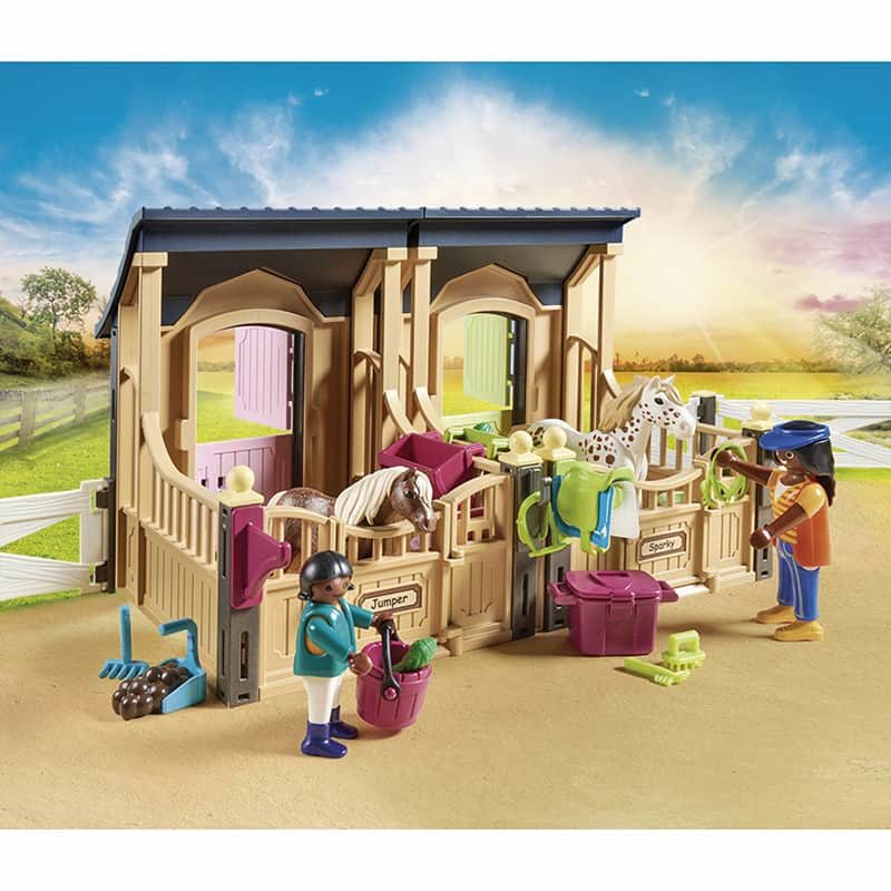 Playmobil Country: Rijlessen met paardenboxen (70995) - Afbeelding 2