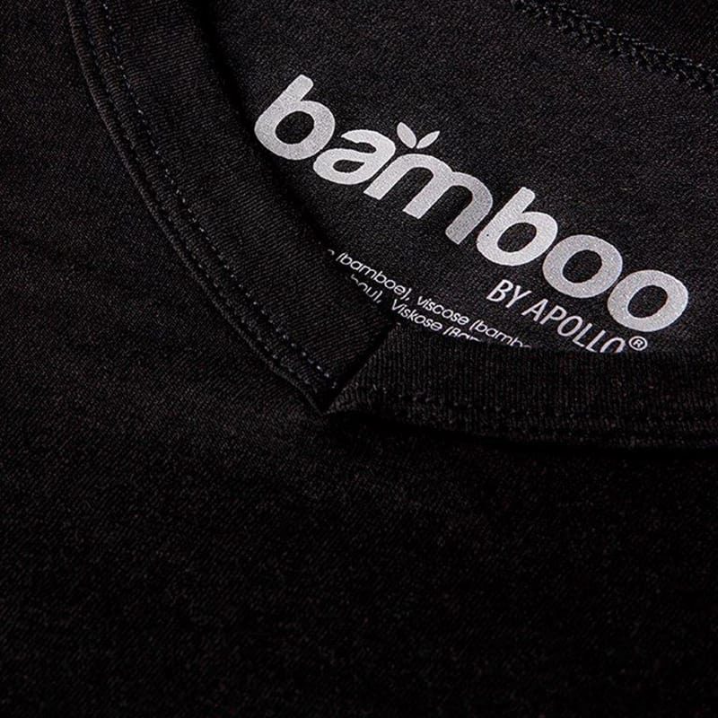 Bamboo T-shirt (2 stuks) V-hals zwart