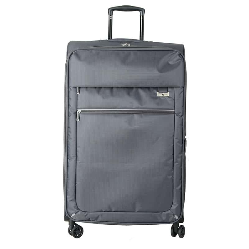 Alu Trolley case donker grijs, 4 dual wielen - 70cm