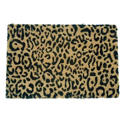 Mat kokosvezel 40x60cm 'Luipaard' met pvc onderaan