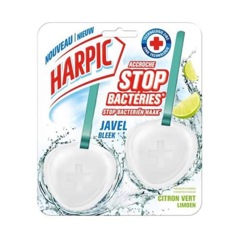 Harpic toiletblok Stop Bacteria bleek 2x40g