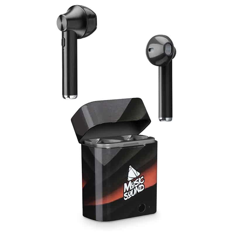 MusicS in-ear hoofdtelefoon BT TWS1 - zwart