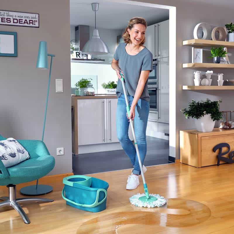 Leifheit Clean Twist mop + emmer + steel - Afbeelding 2