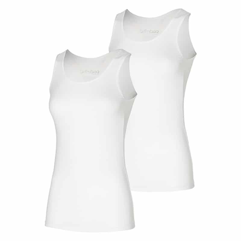 Bamboo Singlet (2 stuks) dames wit