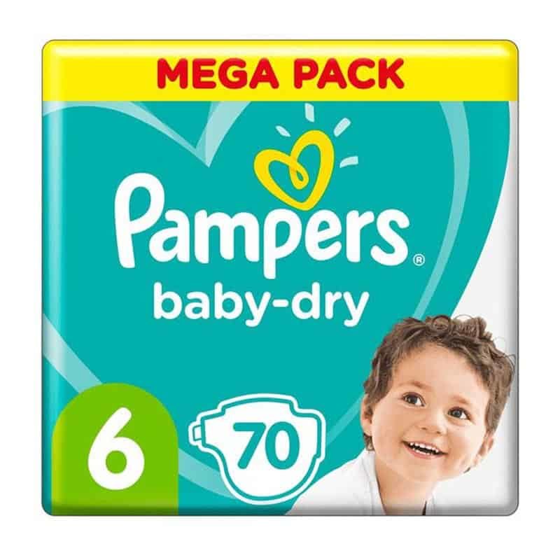 Pampers babydry nr.6 (70 stuks)